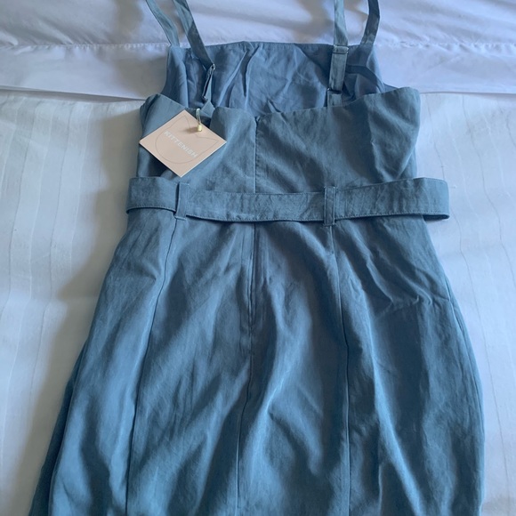 KITTENISH - ‘On Cloud 9’ Dusty Blue Dress - Picture 4 of 6